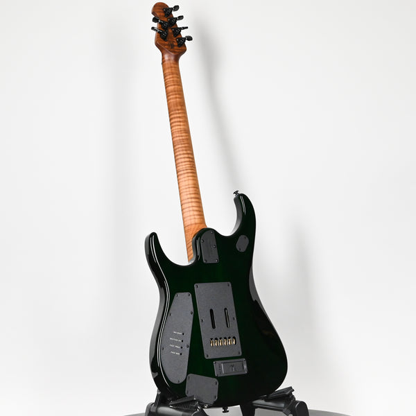 Ernie Ball Music Man JP15 John Petrucci Signature Electric Guitar- Green Tiger Eye Quilt 2025 (H08487)