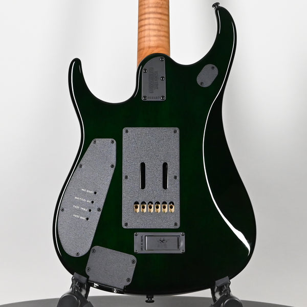 Ernie Ball Music Man JP15 John Petrucci Signature Electric Guitar- Green Tiger Eye Quilt 2025 (H08487)