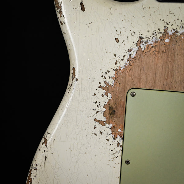 Fender Custom Shop Limited Edition 62/63 Stratocaster Super Heavy Relic- Aged Olympic White 2025 (CZ586606)