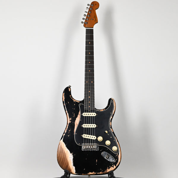 Fender Custom Shop Limited Edition Poblano Stratocaster Super Heavy Relic- Aged Black 2025 (CZ585876)
