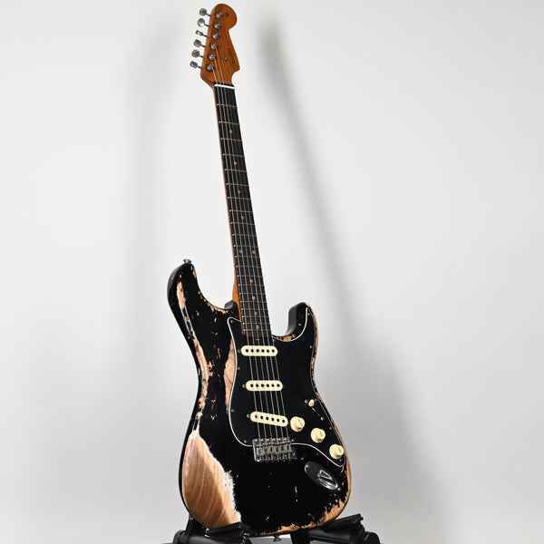Fender Custom Shop Limited Edition Poblano Stratocaster Super Heavy Relic- Aged Black 2025 (CZ585876)