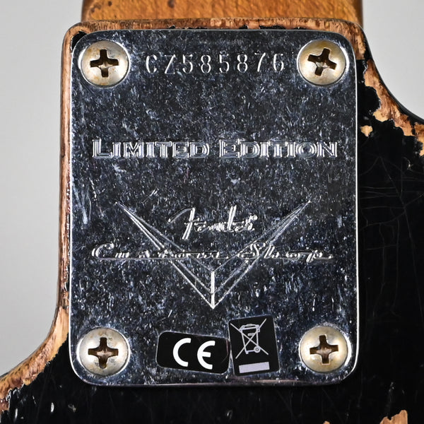 Fender Custom Shop Limited Edition Poblano Stratocaster Super Heavy Relic- Aged Black 2025 (CZ585876)