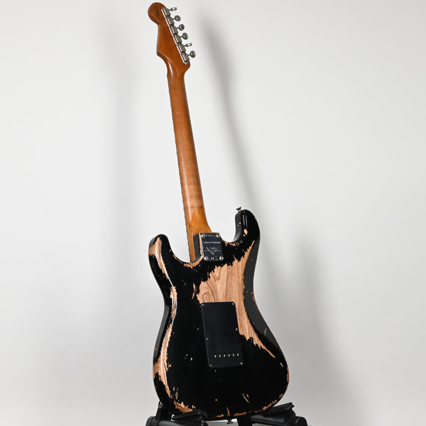 Fender Custom Shop Limited Edition Poblano Stratocaster Super Heavy Relic- Aged Black 2025 (CZ585876)