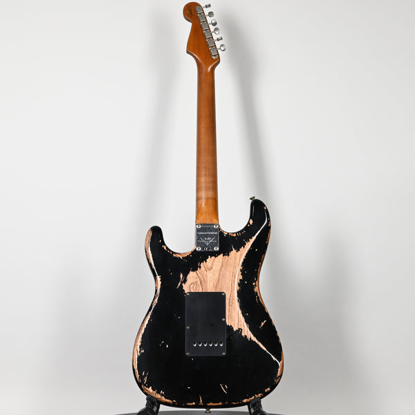 Fender Custom Shop Limited Edition Poblano Stratocaster Super Heavy Relic- Aged Black 2025 (CZ585876)