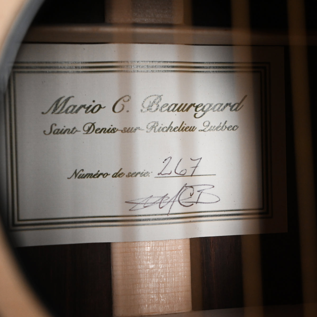 Mario Beauregard SJ w/ Brazilian Rosewood & Lutz Spruce- Natural (267)