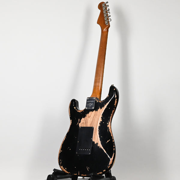 Fender Custom Shop Limited Edition Poblano Stratocaster Super Heavy Relic- Aged Black 2025 (CZ585876)