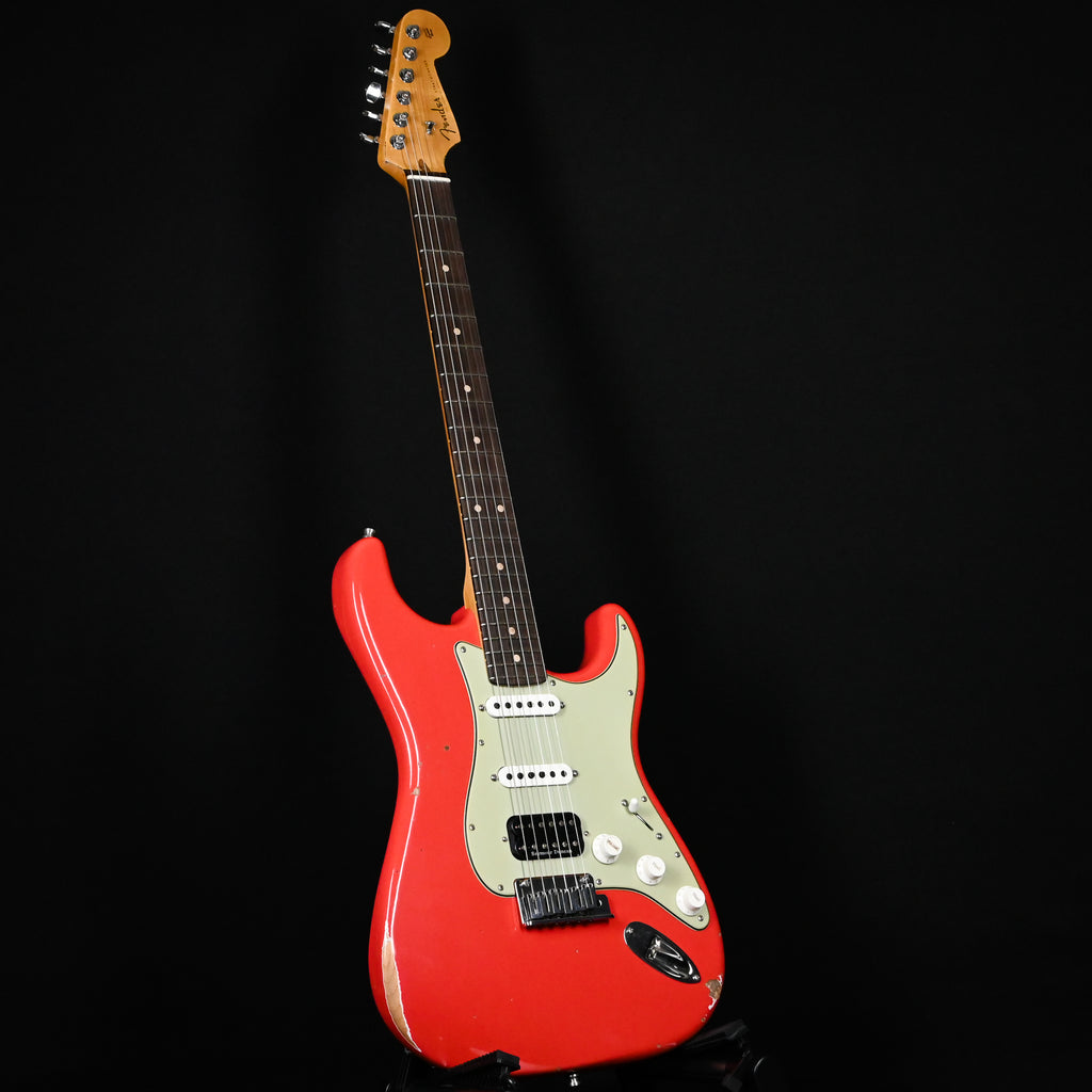 Fender Custom Shop Deluxe Stratocaster w/ Seymour Duncan SH4B Humbucker, Relic/ Closet Classic Hardware- Aged Fiesta Red 2025 (R147004)