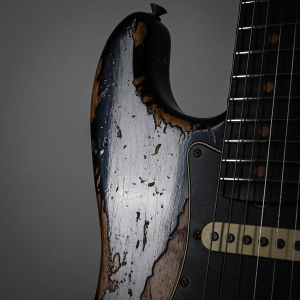 Fender Custom Shop Limited Edition Poblano Stratocaster Super Heavy Relic- Aged Black 2025 (CZ585876)