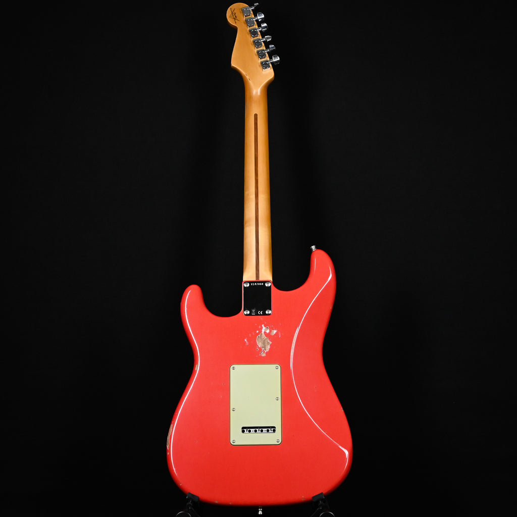 Fender Custom Shop Deluxe Stratocaster w/ Seymour Duncan SH4B Humbucker, Relic/ Closet Classic Hardware- Aged Fiesta Red 2025 (R147004)