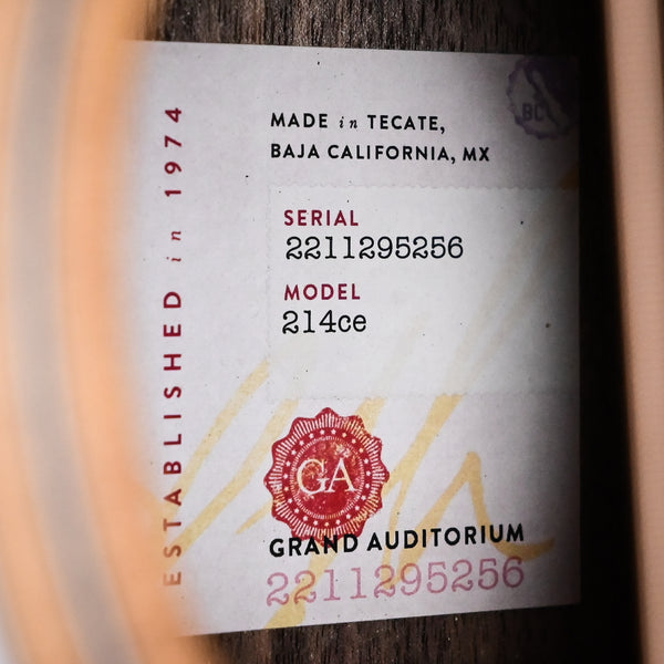 Taylor 214ce Acoustic/ Electric Guitar- Natural 2025 (2211295256)