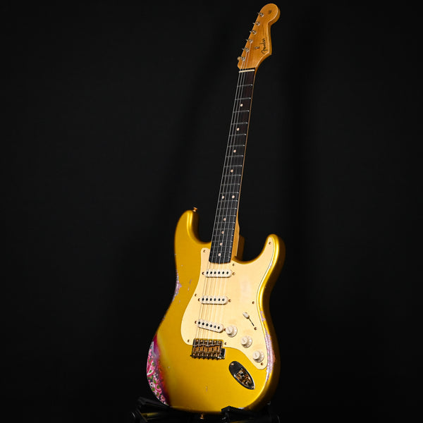 Fender Custom Shop 1962 Stratocaster w/ Gold Hardware Heavy Relic- Frost Gold / Pink Paisley 2025 (R133909)