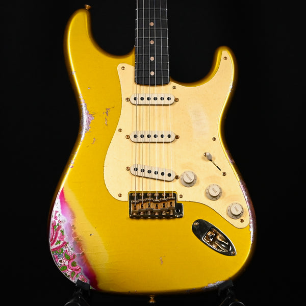 Fender Custom Shop 1962 Stratocaster w/ Gold Hardware Heavy Relic- Frost Gold / Pink Paisley 2025 (R133909)