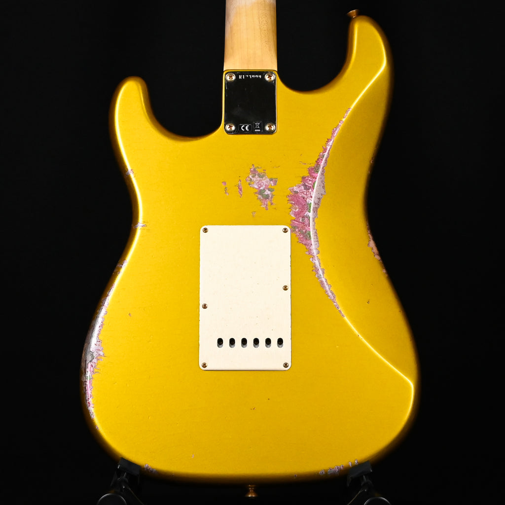 Fender Custom Shop 1962 Stratocaster w/ Gold Hardware Heavy Relic- Frost Gold / Pink Paisley 2025 (R133909)