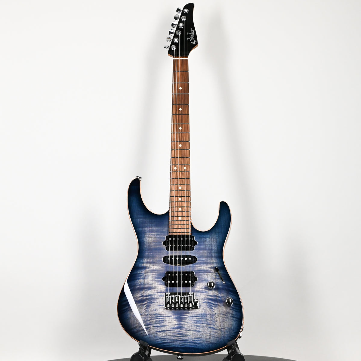 Suhr Modern Plus Electric Guitar- Faded Trans Whale Blue Burst 2026 (93561)