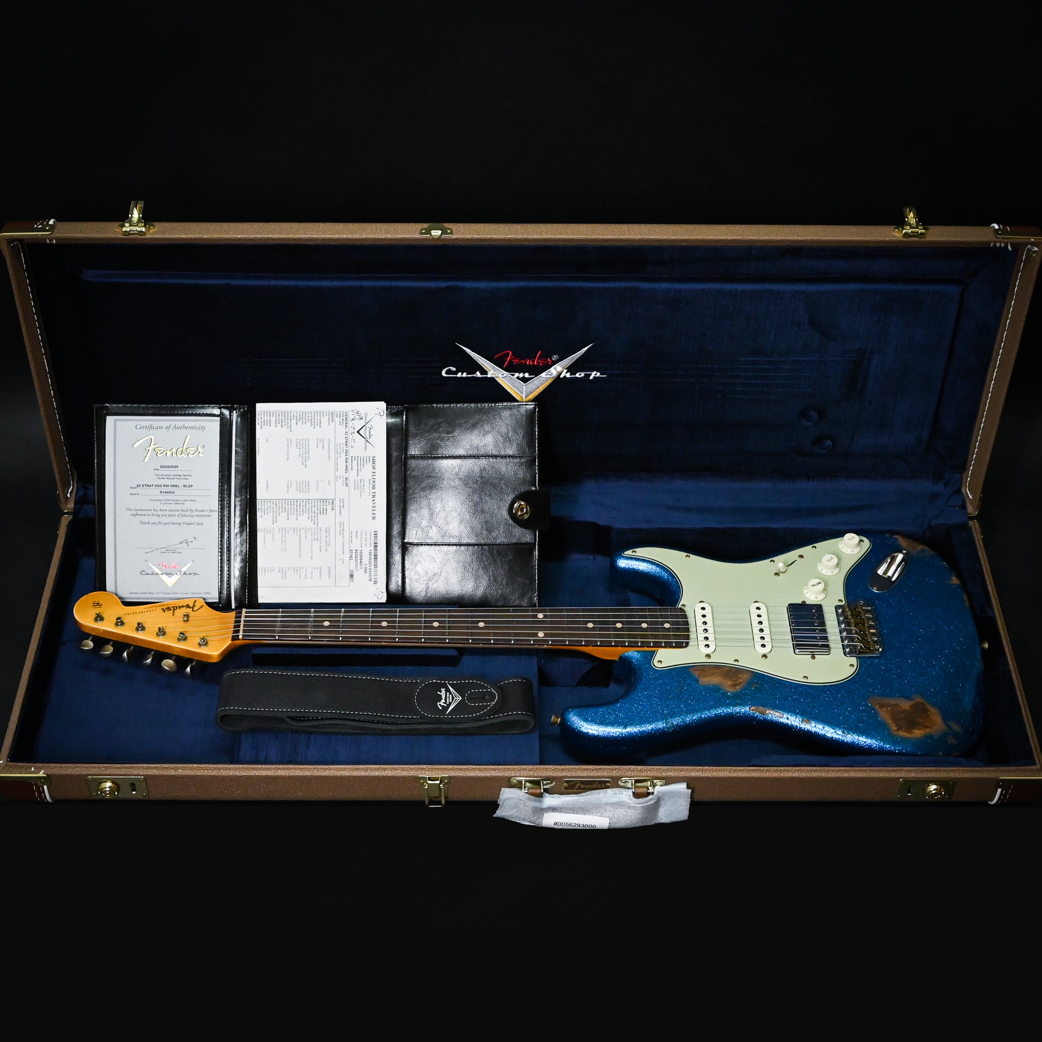 Fender Custom Shop '62 Stratocaster HSS Heavy Relic- Blue Sparkle 2026 (R146850)