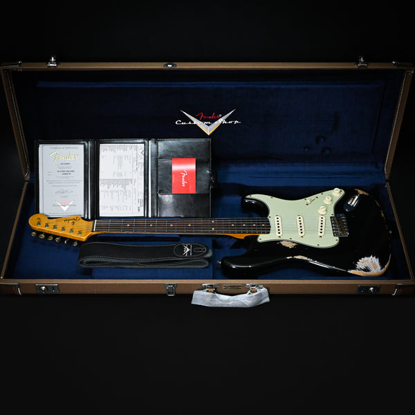 Fender Custom Shop '62 Stratocaster Heavy Relic- Aged Black 2025 (CZ584716)