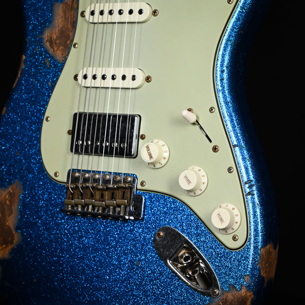 Fender Custom Shop '62 Stratocaster HSS Heavy Relic- Blue Sparkle 2026 (R146850)