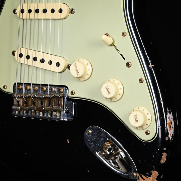 Fender Custom Shop '62 Stratocaster Heavy Relic- Aged Black 2025 (CZ584716)