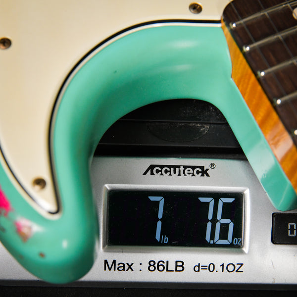 Fender Custom Shop Masterbuilt Kyle McMillin 60s Heavy Relic Stratocaster Brazilian Seafoam Green over Pink Paisley 2023 (R129272)