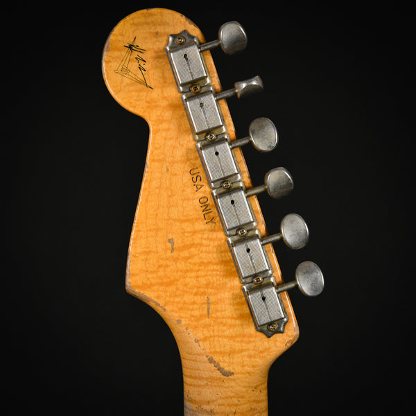 Fender Custom Shop Masterbuilt Kyle McMillin 60s Heavy Relic Stratocaster Brazilian Seafoam Green over Pink Paisley 2023 (R129272)