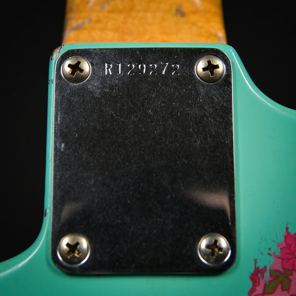 Fender Custom Shop Masterbuilt Kyle McMillin 60s Heavy Relic Stratocaster Brazilian Seafoam Green over Pink Paisley 2023 (R129272)