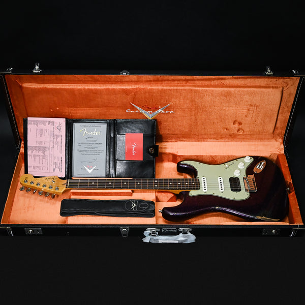 Fender Custom Shop Custom Deluxe Stratocaster w/ Seymour Duncan SH4B Humbucker, Relic/ Closet Classic Hardware- Magenta Sparkle 2026 (R147174)