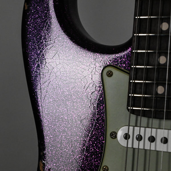 Fender Custom Shop Custom Deluxe Stratocaster w/ Seymour Duncan SH4B Humbucker, Relic/ Closet Classic Hardware- Magenta Sparkle 2026 (R147174)