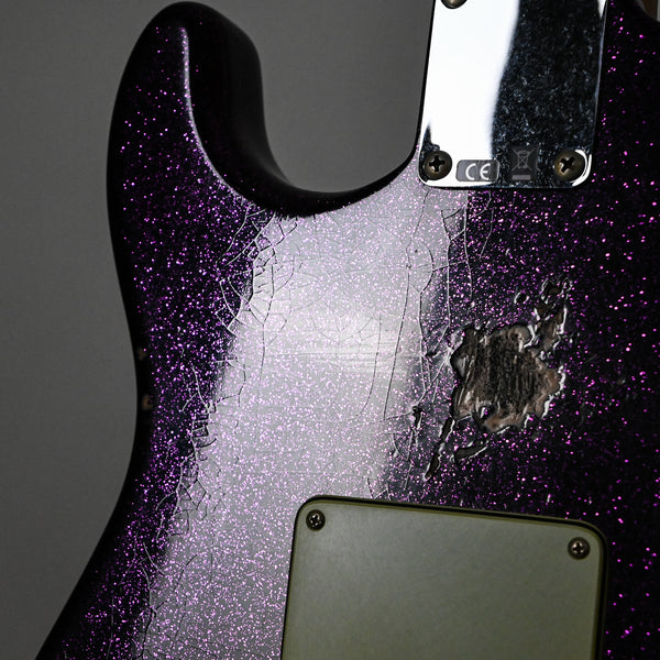 Fender Custom Shop Custom Deluxe Stratocaster w/ Seymour Duncan SH4B Humbucker, Relic/ Closet Classic Hardware- Magenta Sparkle 2026 (R147174)