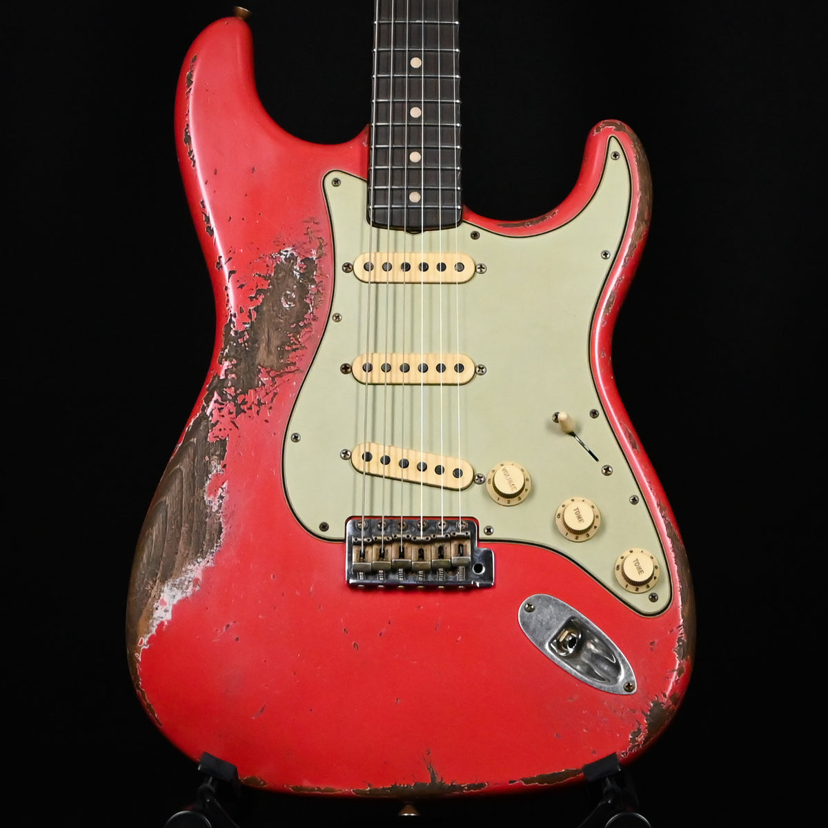 Fender Custom Shop Masterbuilt Jason Smith '63 Stratocaster w/ Brazilian Rosewood Fingerboard, Heavy Relic- Fiesta Red 2026 (R147705)