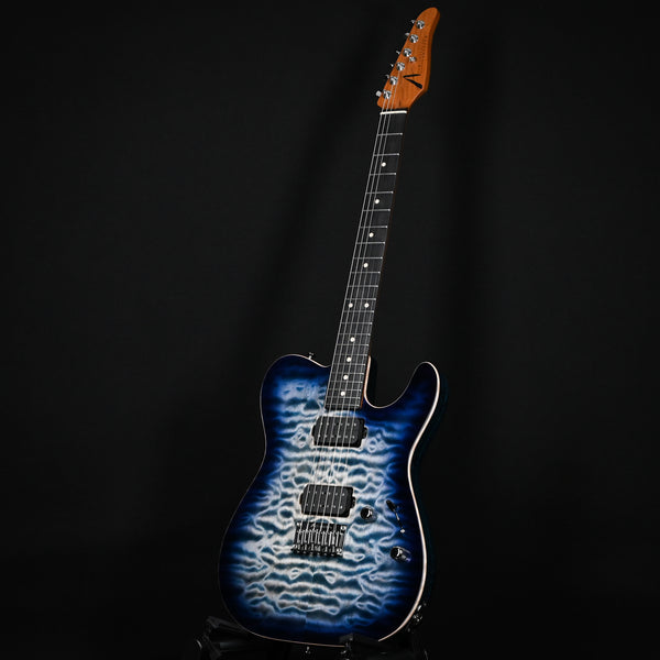 Tom Anderson Top T Natural Arctic Blue Burst with Binding 10-25-24P