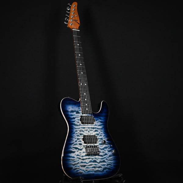 Tom Anderson Top T Natural Arctic Blue Burst with Binding 10-25-24P