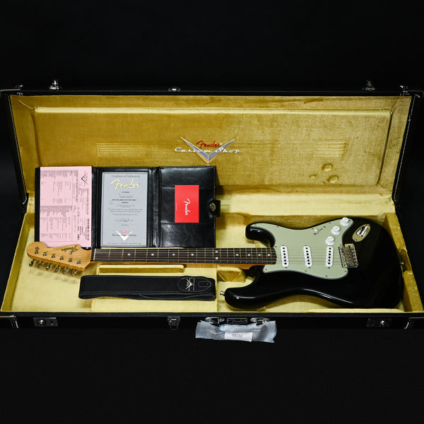 Fender Custom Shop NAMM 2025 Limited Edition 1965 Compound Radius Stratocaster Journeyman w/ Closet Classic Hardware- Aged Black 2026 (CZ589701)