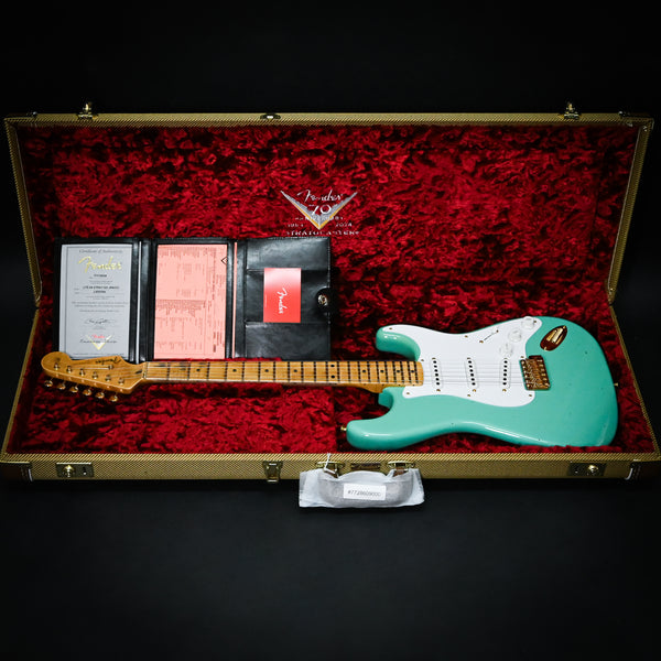 Fender Custom Shop Limited Edition '54 Stratocaster w/ Gold Hardware Journeyman/ Closet Classic- Aged Sea Foam Green 2024 (LXX0354)