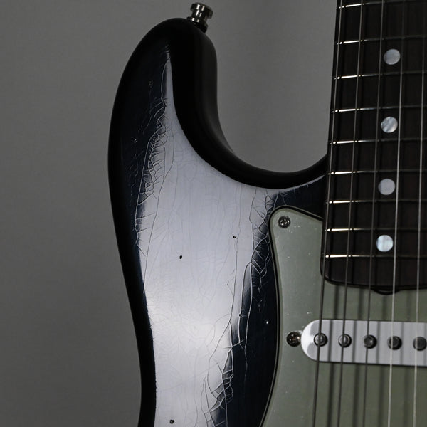 Fender Custom Shop NAMM 2025 Limited Edition 1965 Compound Radius Stratocaster Journeyman w/ Closet Classic Hardware- Aged Black 2026 (CZ589701)