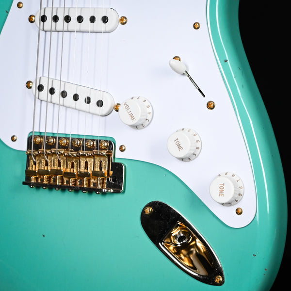 Fender Custom Shop Limited Edition '54 Stratocaster w/ Gold Hardware Journeyman/ Closet Classic- Aged Sea Foam Green 2024 (LXX0354)