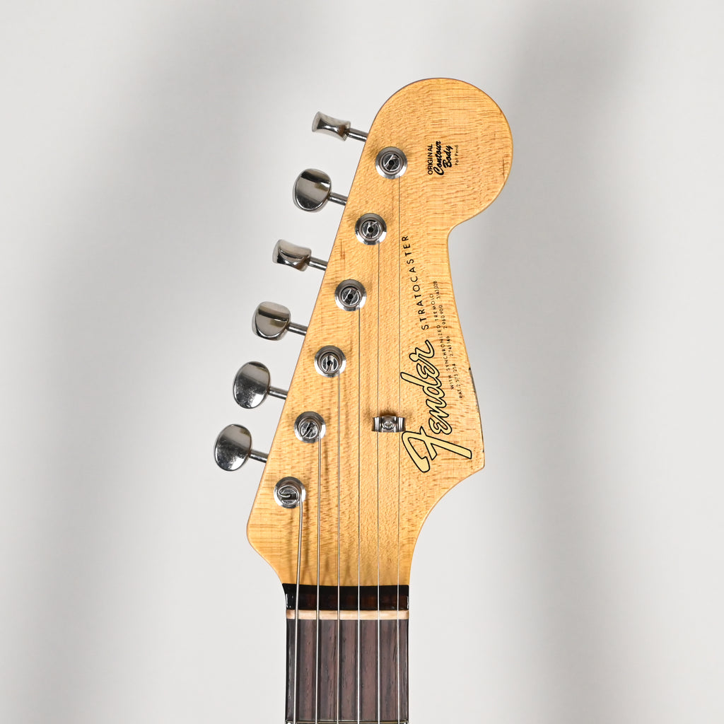 Fender Custom Shop NAMM 2025 Limited Edition 1965 Compound Radius Stratocaster Journeyman w/ Closet Classic Hardware- Aged Black 2026 (CZ589701)