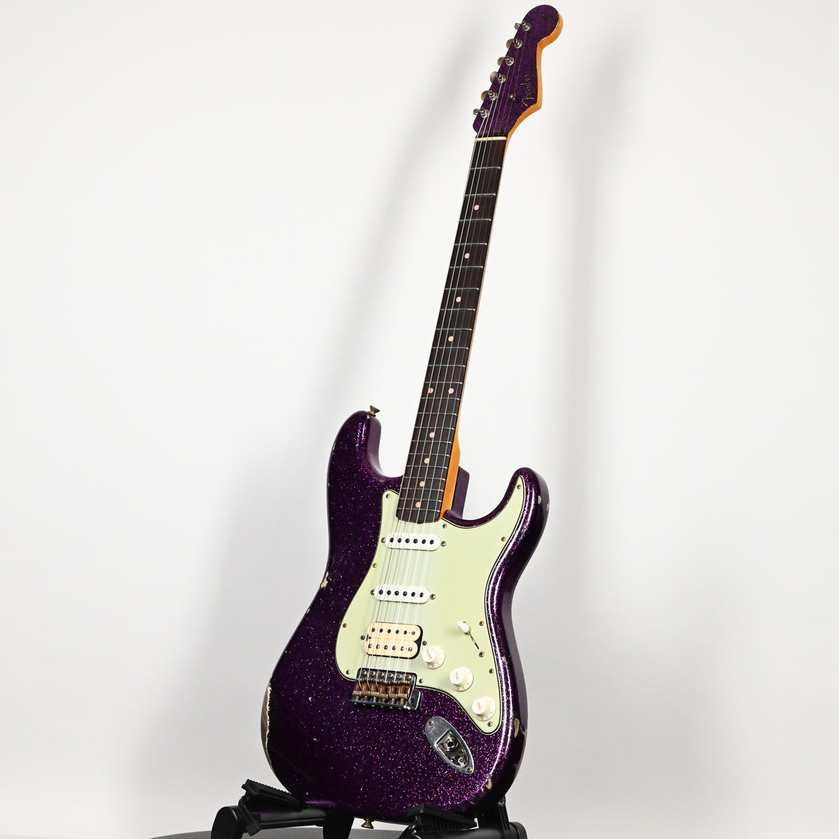 Fender Custom Shop '62 Stratocaster HSS w/ Painted Headcap, Relic- Magenta Sparkle 2026 (R149784)