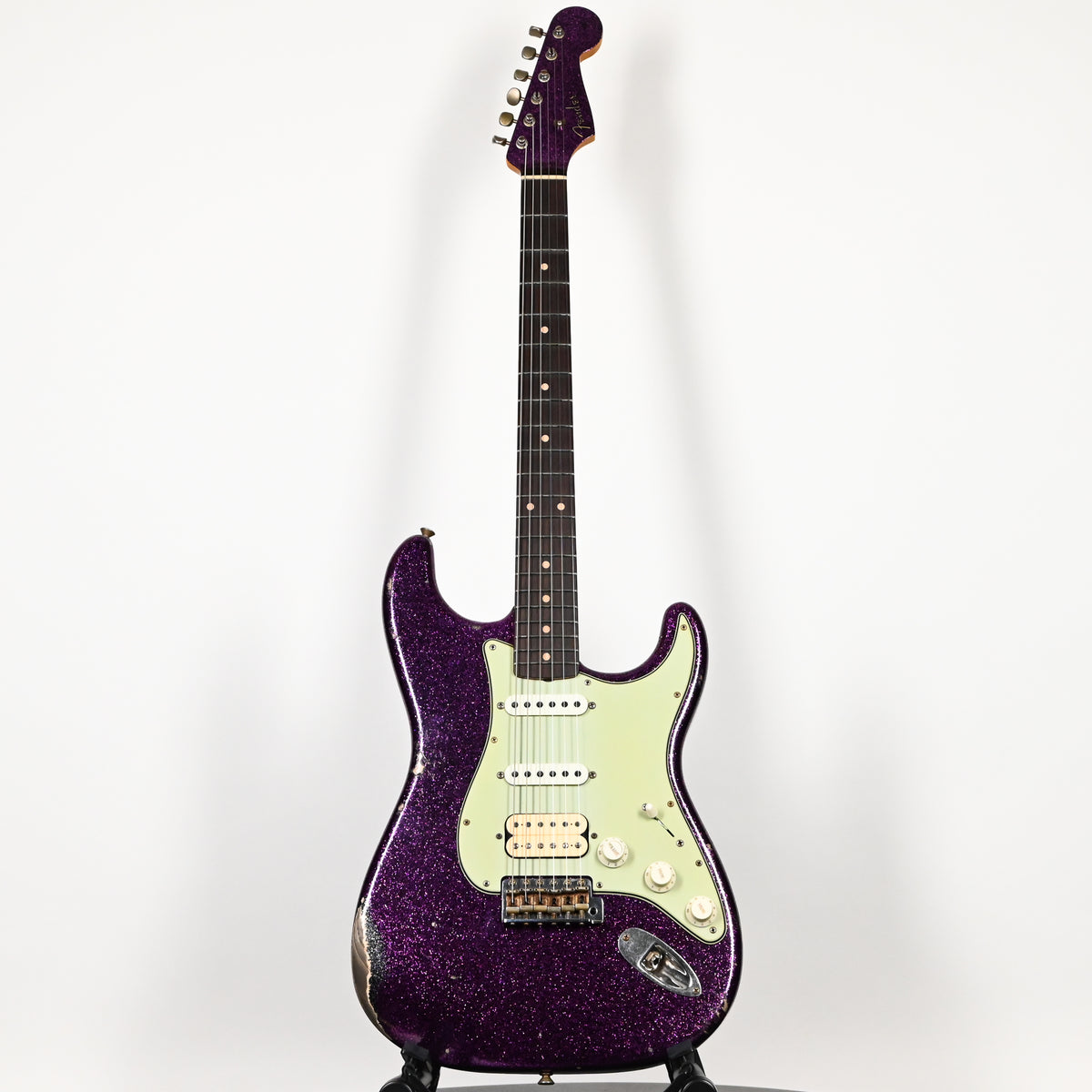 Fender Custom Shop '62 Stratocaster HSS w/ Painted Headcap, Relic- Magenta Sparkle 2026 (R149784)