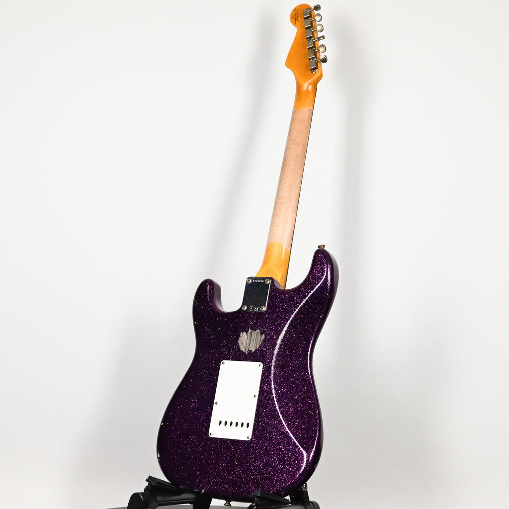 Fender Custom Shop '62 Stratocaster HSS w/ Painted Headcap, Relic- Magenta Sparkle 2026 (R149784)