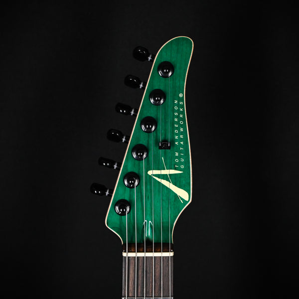 Tom Anderson Custom Drop Top- Cajun Key Lime to Teal Burst w/ Binding 2025 (12-02-25N)