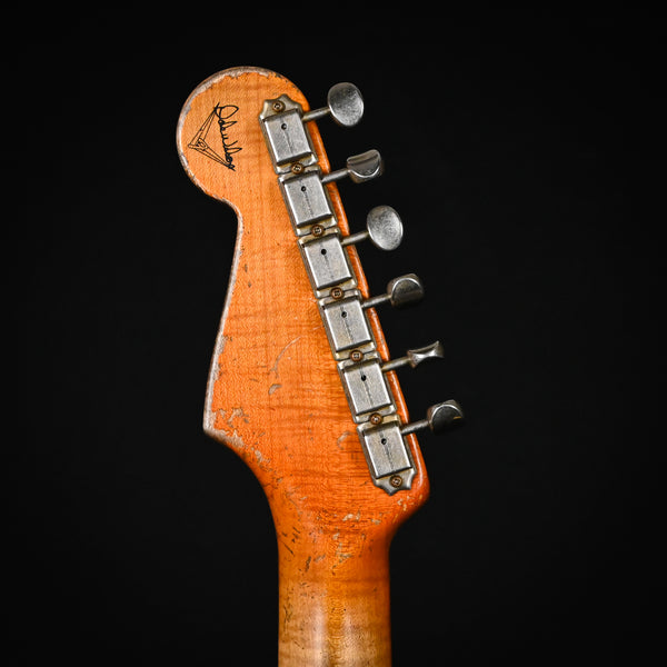 Fender Custom Shop Masterbuilt Dale Wilson 1957 Stratocaster Heavy Relic- Aged Olympic White / Pink Paisley 2025 (CZ574323)