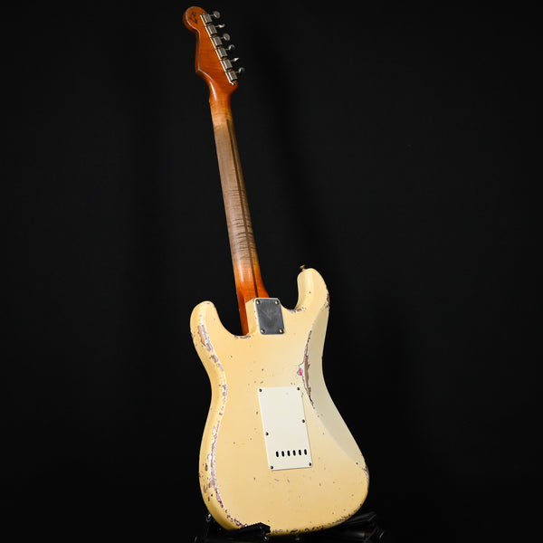 Fender Custom Shop Masterbuilt Dale Wilson 1957 Stratocaster Heavy Relic- Aged Olympic White / Pink Paisley 2025 (CZ574323)
