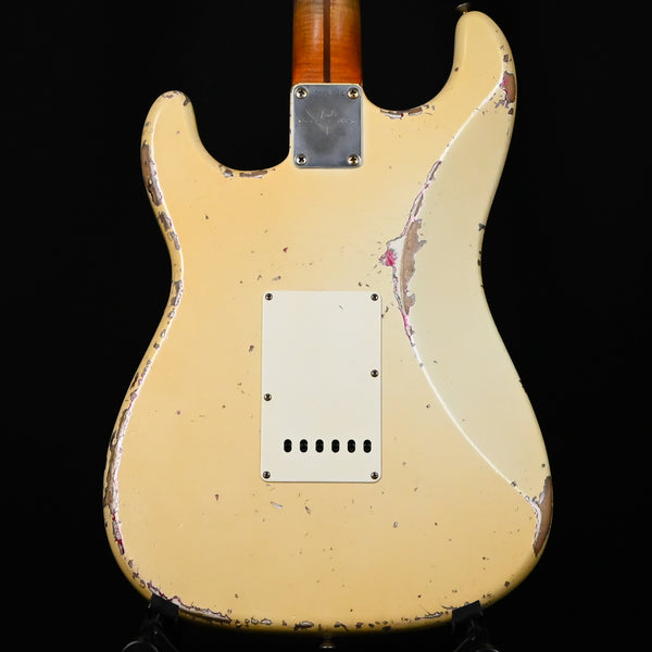 Fender Custom Shop Masterbuilt Dale Wilson 1957 Stratocaster Heavy Relic- Aged Olympic White / Pink Paisley 2025 (CZ574323)
