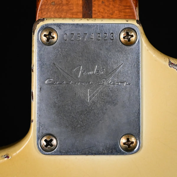 Fender Custom Shop Masterbuilt Dale Wilson 1957 Stratocaster Heavy Relic- Aged Olympic White / Pink Paisley 2025 (CZ574323)