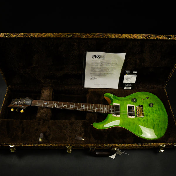 PRS Wood Library Custom 24 10 Top Stained Flame Maple Neck Brazilian Rosewood Eriza Verde 2023 (0359547 )