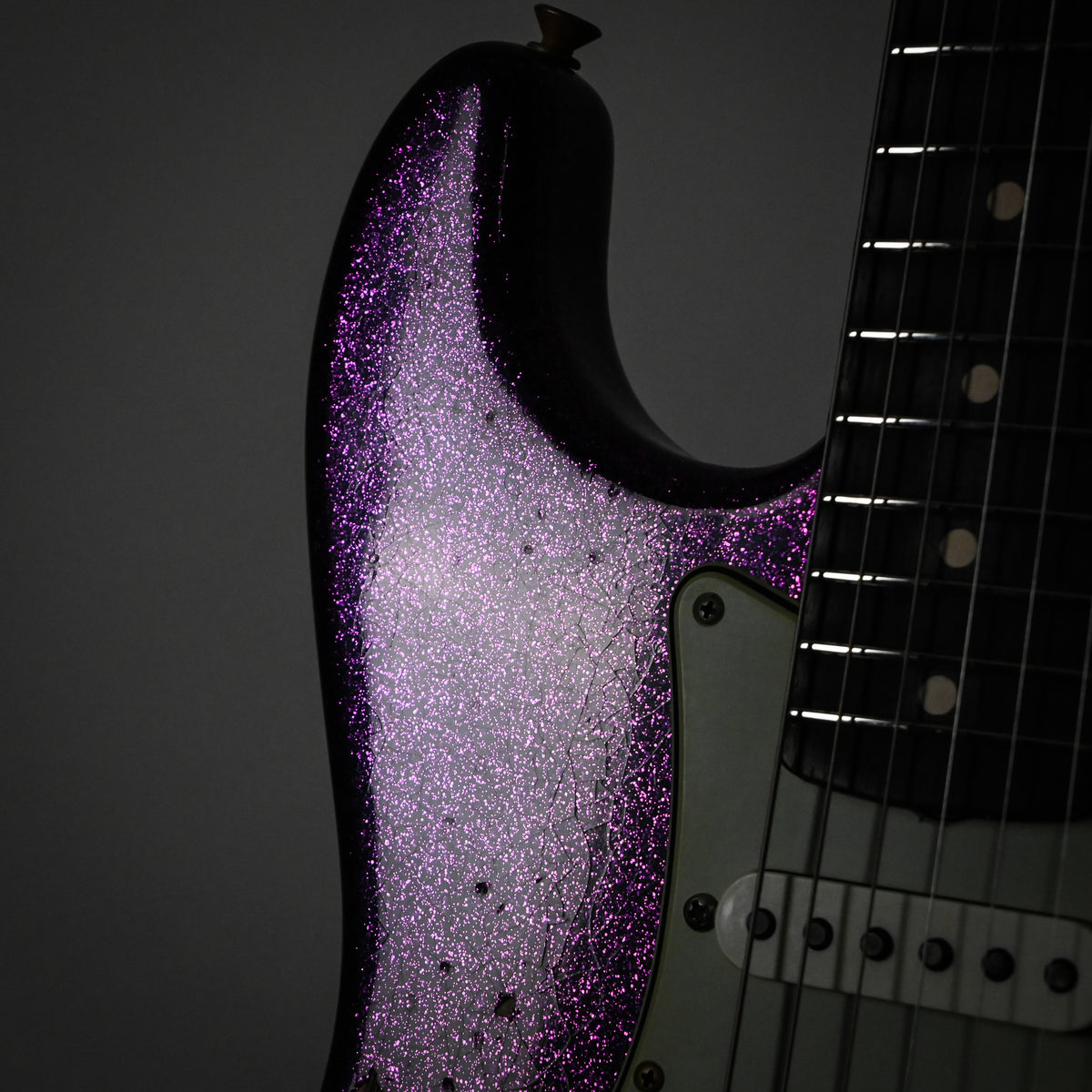 Fender Custom Shop '62 Stratocaster HSS w/ Painted Headcap, Relic- Purple Sparkle 2026 (R149828)