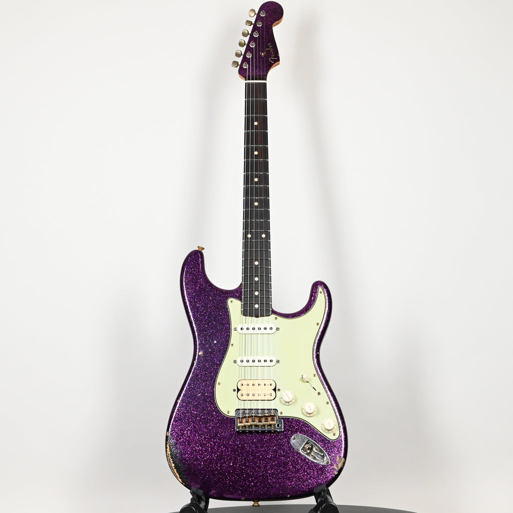 Fender Custom Shop '62 Stratocaster HSS w/ Painted Headcap, Relic- Purple Sparkle 2026 (R149828)