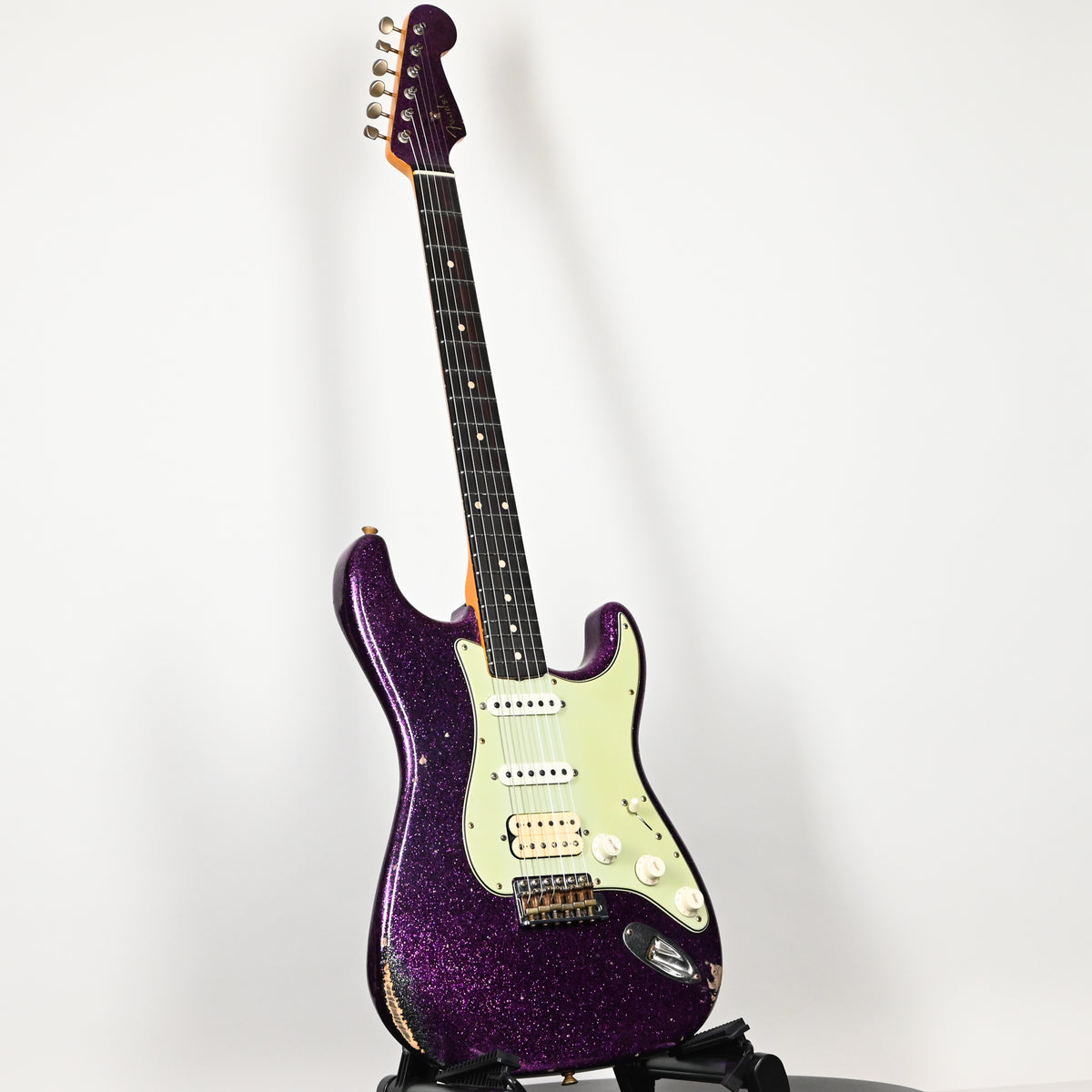 Fender Custom Shop '62 Stratocaster HSS w/ Painted Headcap, Relic- Purple Sparkle 2026 (R149828)