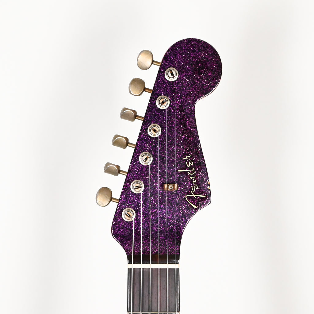 Fender Custom Shop '62 Stratocaster HSS w/ Painted Headcap, Relic- Purple Sparkle 2026 (R149828)