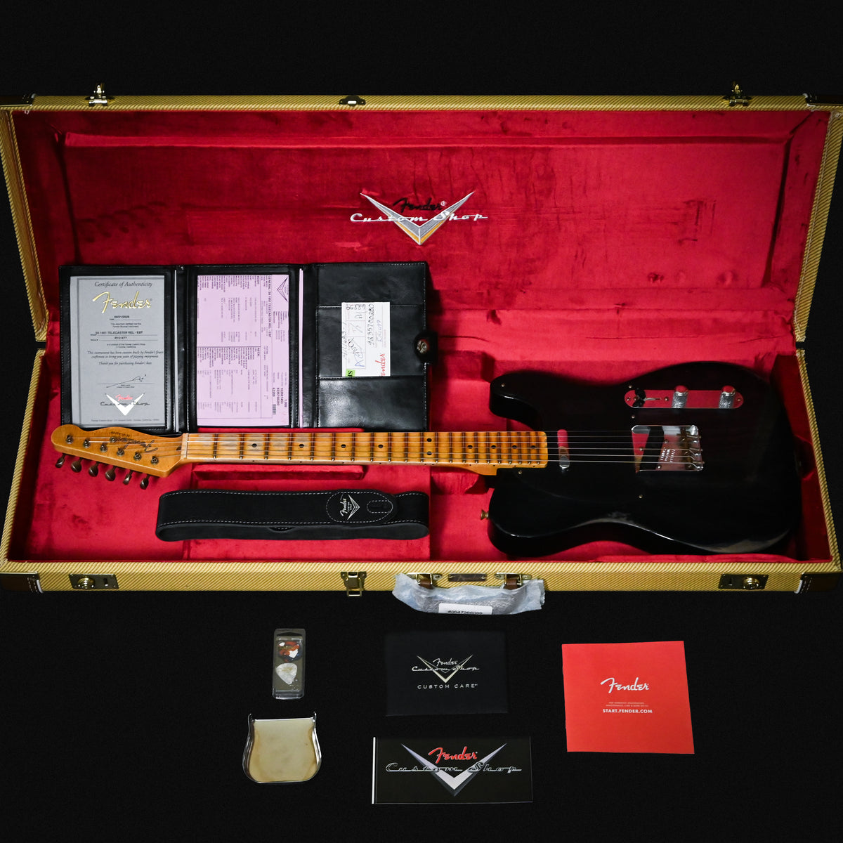 Fender Custom Shop 1951 Telecaster Relic- Ebony Transparent 2026 (R151477)